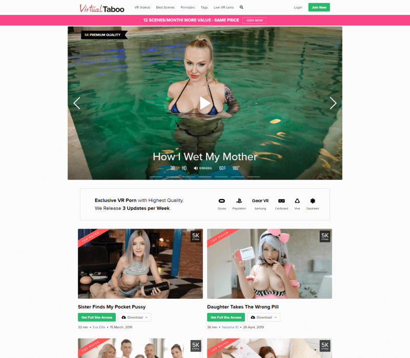 Virtualtaboo review - BEST VR PORN SITES