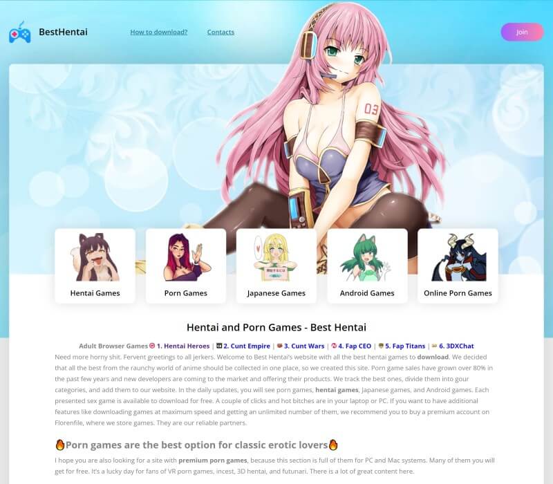 BestHentai.world homepage